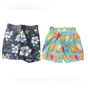 Gymboree and Circo Boys Swim Trunks 2T Lot of 2